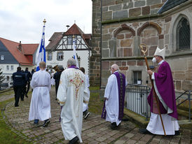 Bischof Dr. Michael Gerber besucht St. Crescentius (Foto: Karl-Franz Thiede)